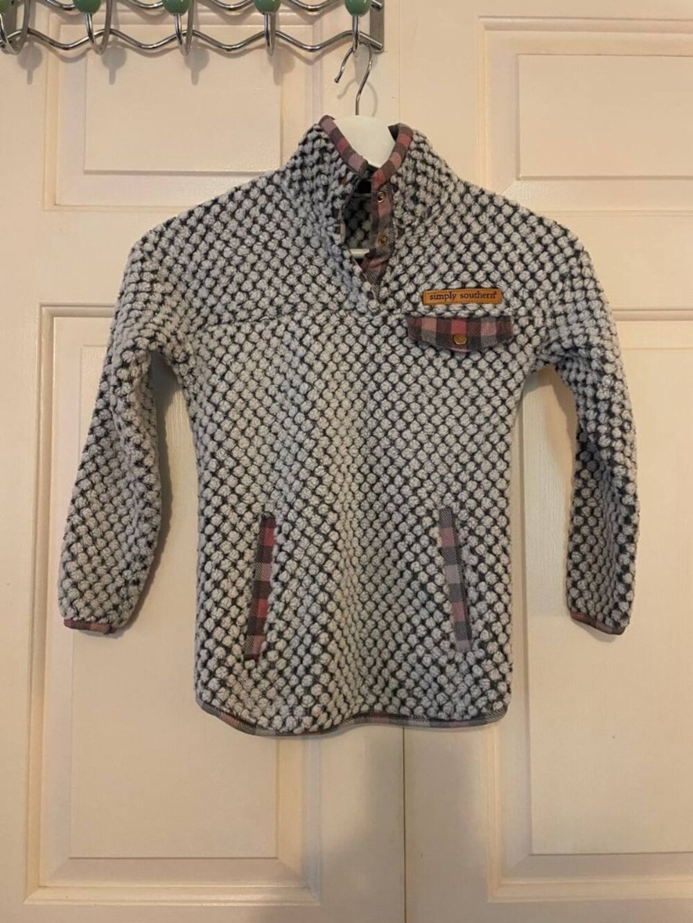 Simply Southern Girls YS Popcorn Fleece Pullover - Cozy Preppy & Granola Girl